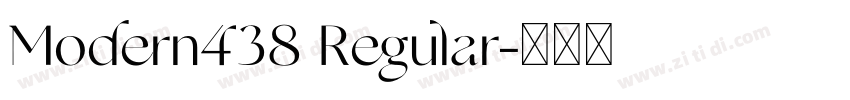 Modern438 Regular字体转换